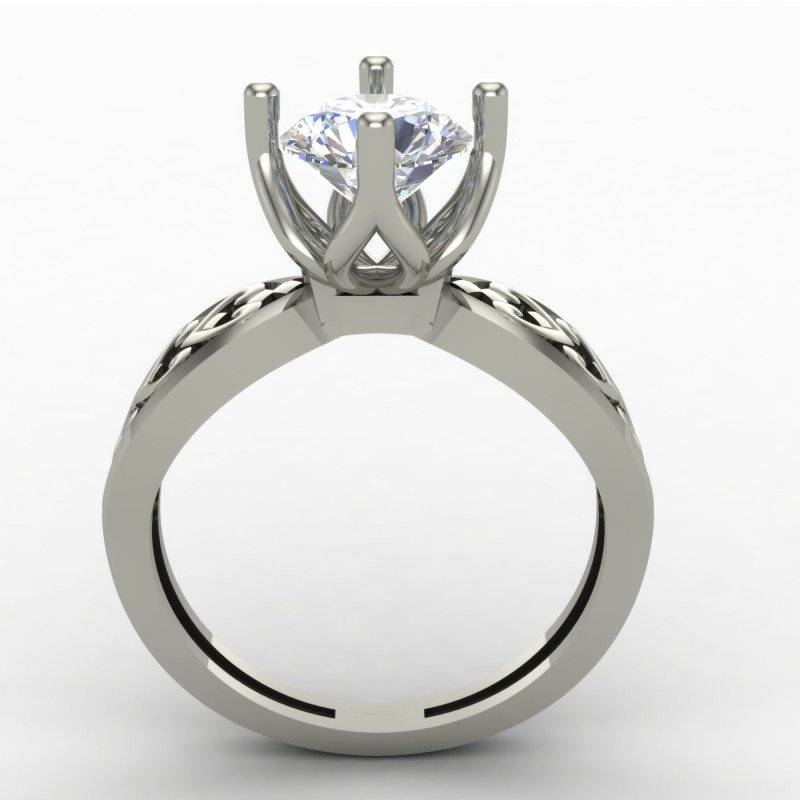 Solitaire Silver Ring