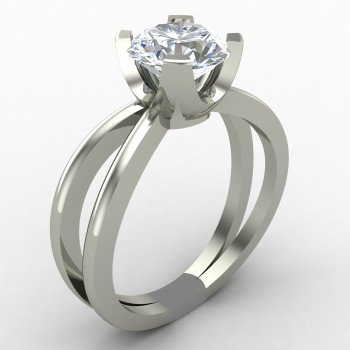 Silver Solitaire Promise Ring Silver Solitaire Promise Ring
