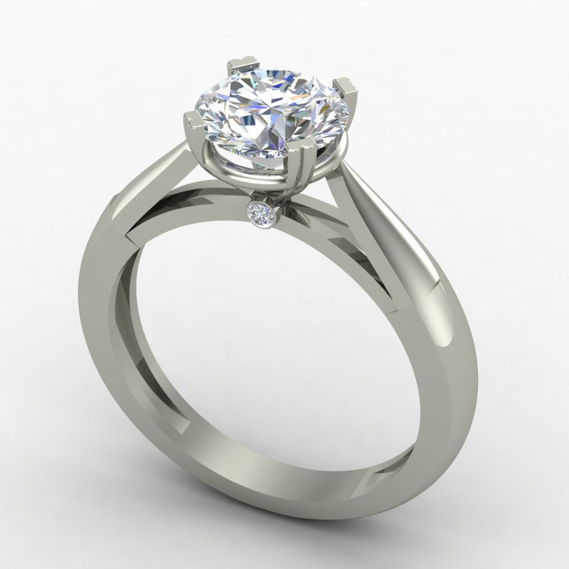 Single Solitaire Artificial Diamond Ring