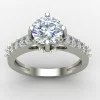 Silver Solitaire Ring