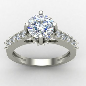 Silver Solitaire Ring