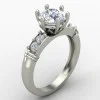 Thin Band Solitaire Engagement Ring