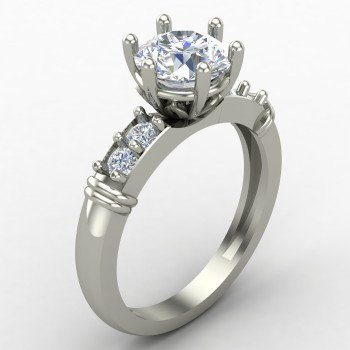 Thin Band Solitaire Engagement Ring Thin Band Solitaire Engagement Ring