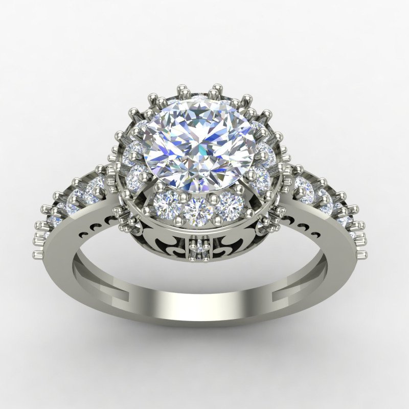 Silver Solitaire Engagement Ring Online Silver Solitaire Engagement Ring Online