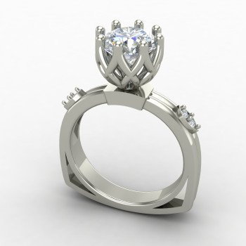 Sterling Silver Solitaire Ring