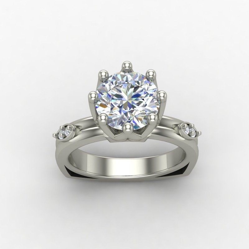Sterling Silver Solitaire Ring