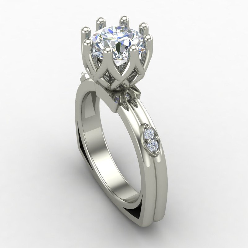 Sterling Silver Solitaire Ring