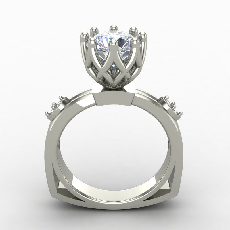 Sterling Silver Solitaire Ring