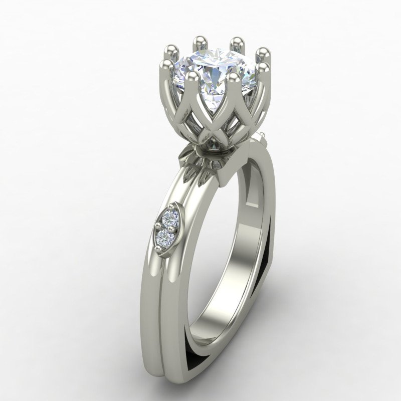 Sterling Silver Solitaire Ring