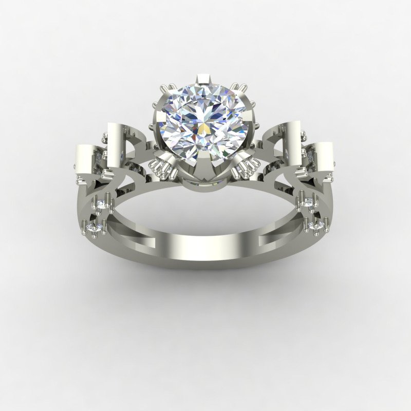 Preset Solitaire Ring