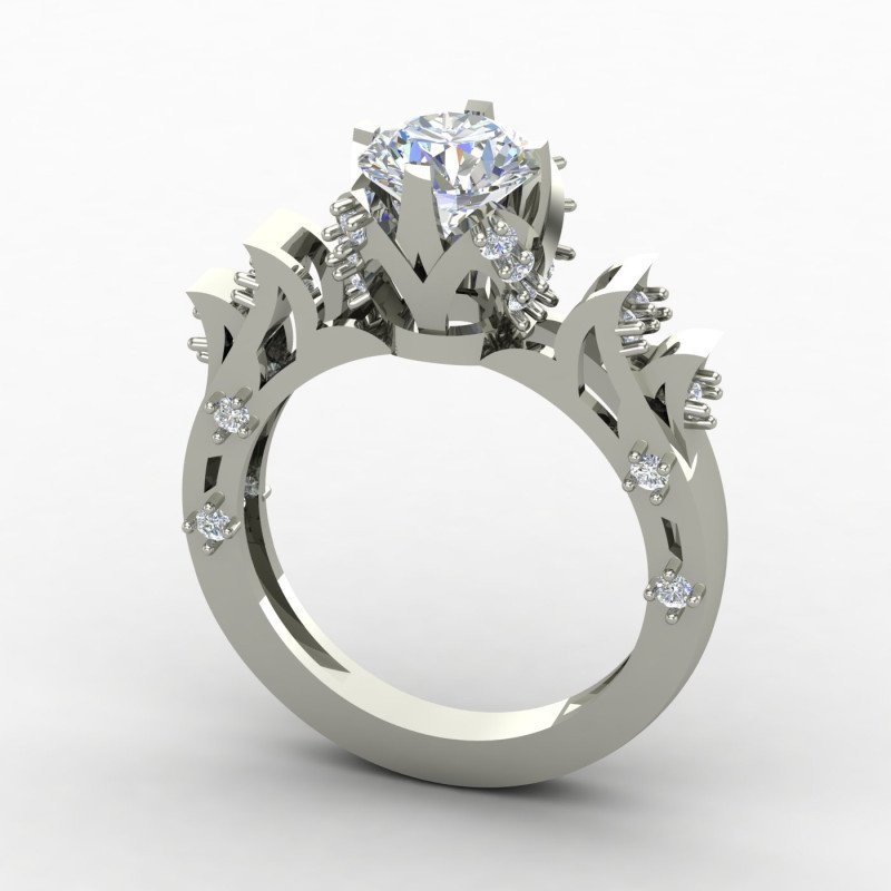 Preset Solitaire Ring