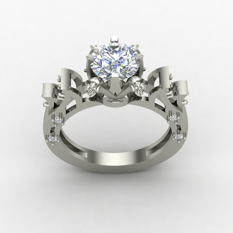 Preset Solitaire Ring