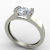 Vintage Style Solitaire Silver Ring