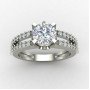 Unique Handcrafted Soliyaire Silver Ring
