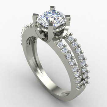 Unique Handcrafted Soliyaire Silver Ring Unique Handcrafted Soliyaire Silver Ring