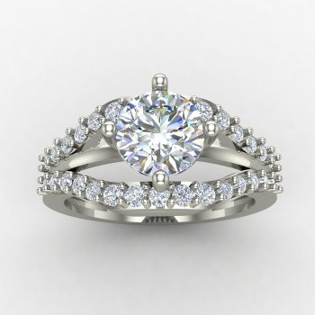 Soliyaire Silver Ring with Cubic Zirconia Stone