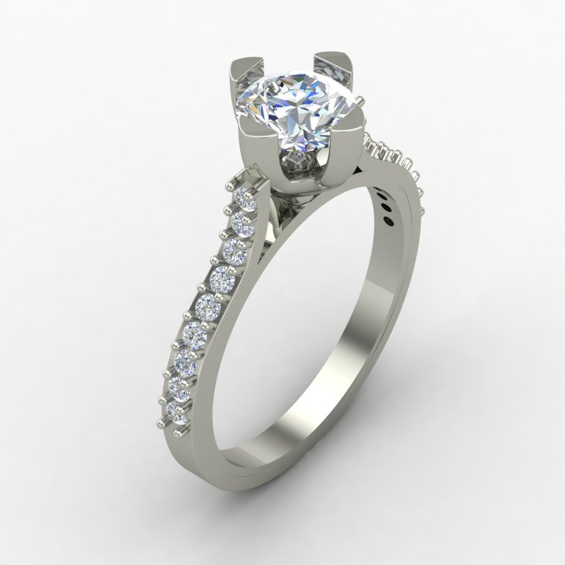 Lustre Solitaire Ring