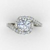 Cross Solitaire Ring Cross Solitaire Ring