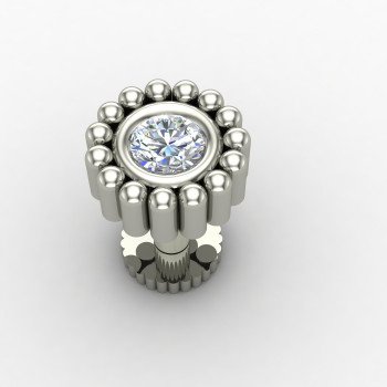 Sterling Silver Screw Nose Pin India