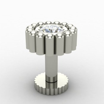 Sterling Silver Screw Nose Pin India