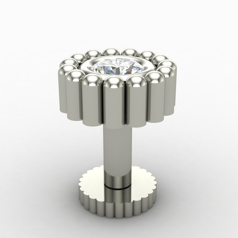 Sterling Silver Screw Nose Pin India