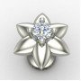Star Screw Silver Nose Pin