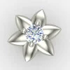 Star Screw Silver Nose Pin