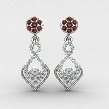 Sterling Silver Bridal Earring