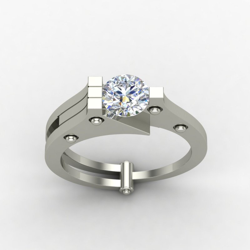 Engagement Silver Ring