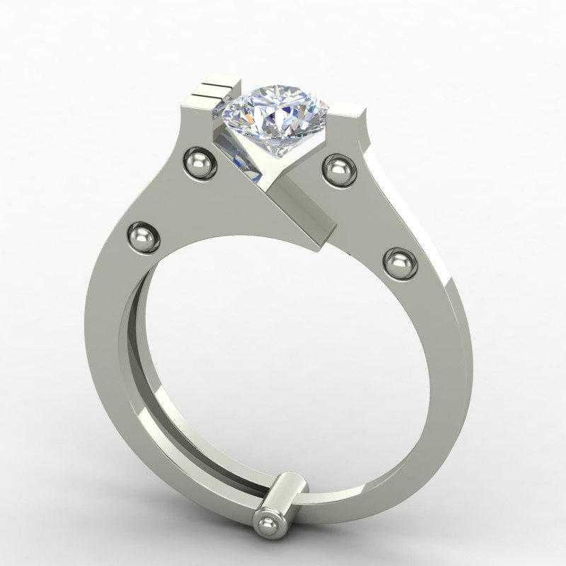 Engagement Silver Ring
