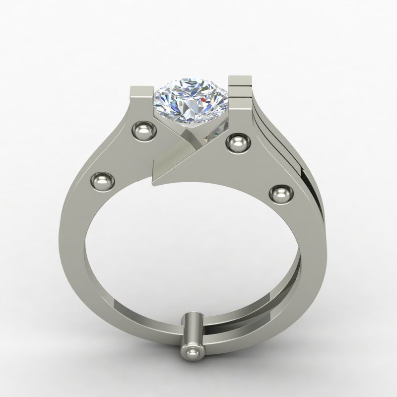 Engagement Silver Ring