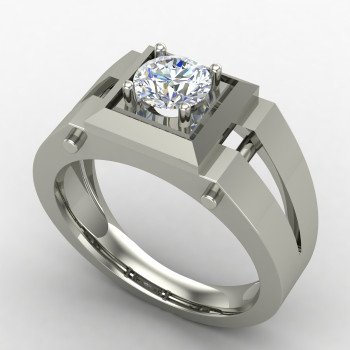 Solitaire Gents Wedding Ring