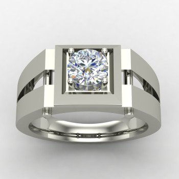 Solitaire Gents Wedding Ring Solitaire Gents Wedding Ring