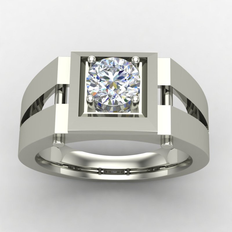 Solitaire Gents Wedding Ring Solitaire Gents Wedding Ring