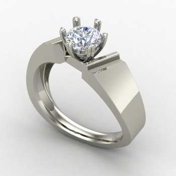 Single Diamond Solitaire Ring