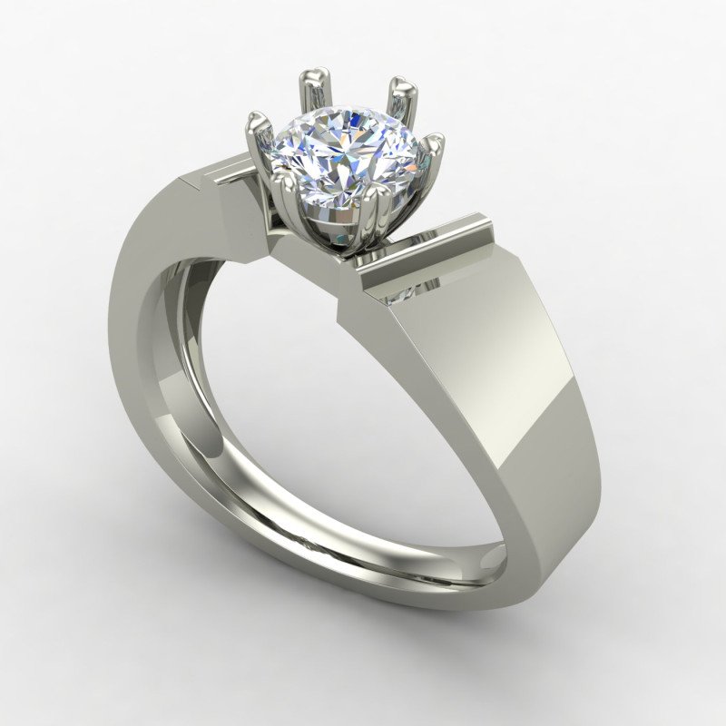 Single Diamond Solitaire Ring