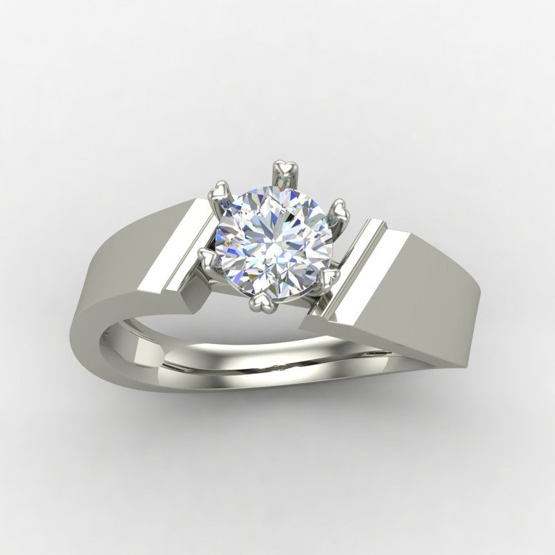 Single Diamond Solitaire Ring