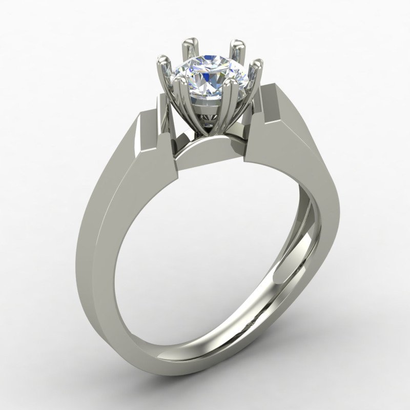 Single Diamond Solitaire Ring