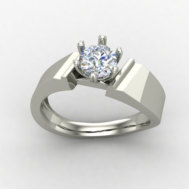 Single Diamond Solitaire Ring