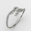 Leaves Silver Bangle for Women Leaves Silver Bangle for Women