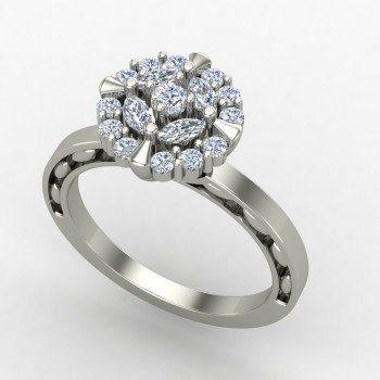 Cluster Flower Ring
