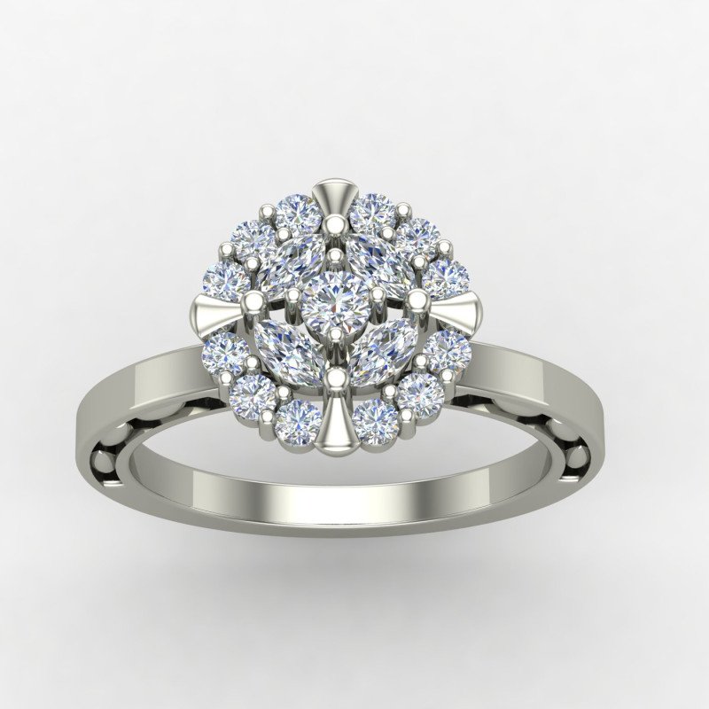 Cluster Flower Ring