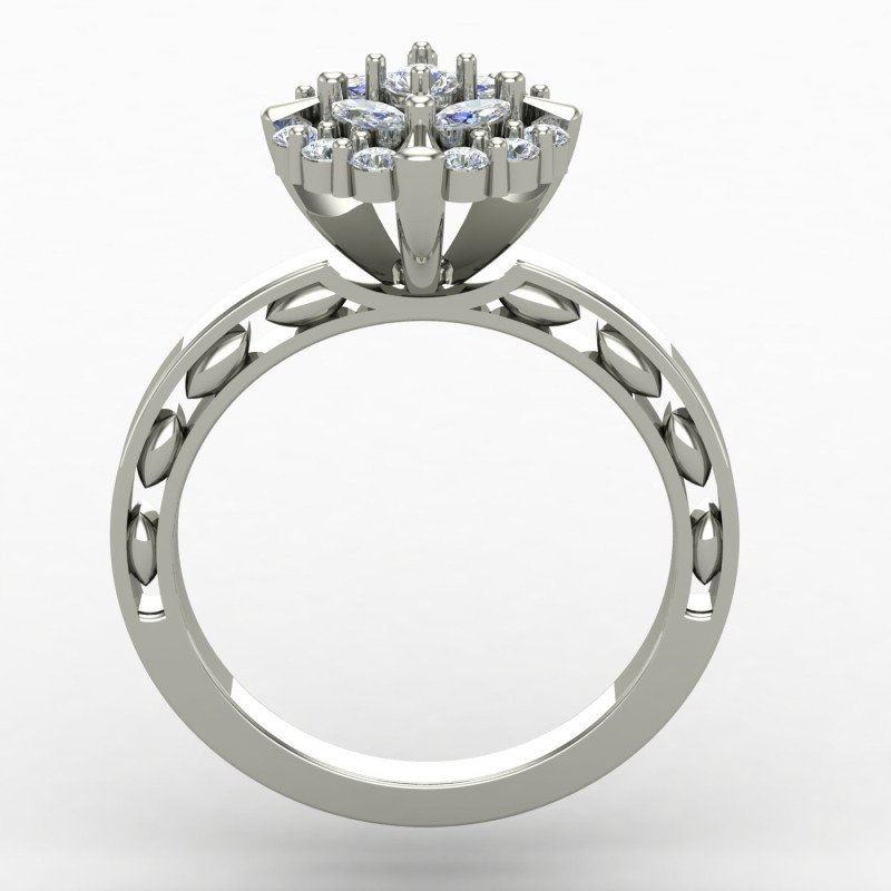Cluster Flower Ring