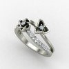 Silver Band Ring with Floral Etching Silver Band Ring with Floral Etching