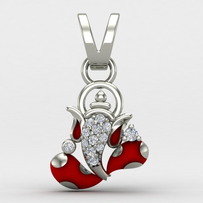 Ganesh Ji Silver Pendant