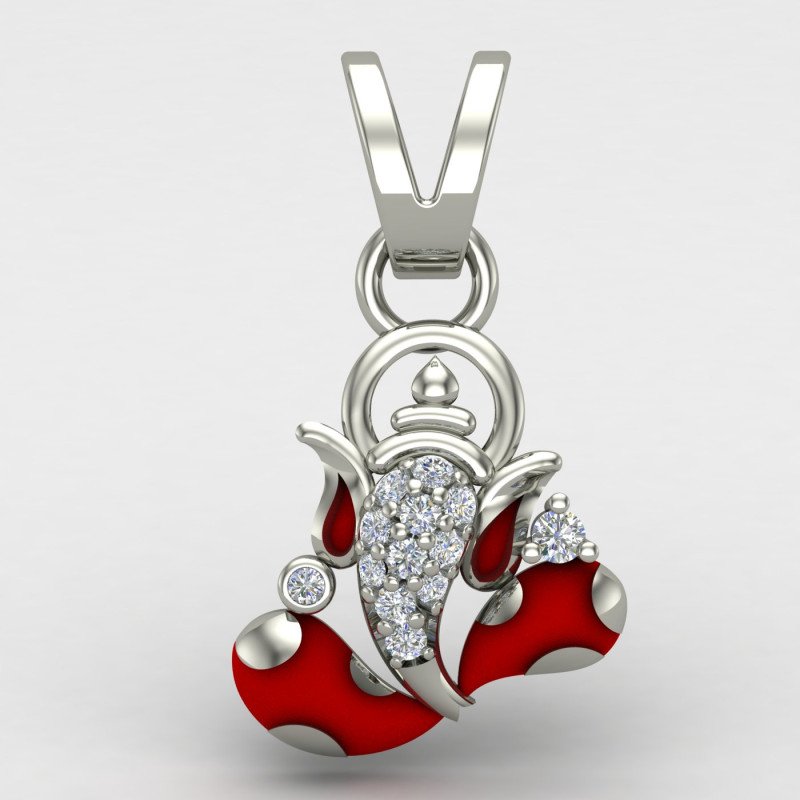 Ganesh Ji Silver Pendant