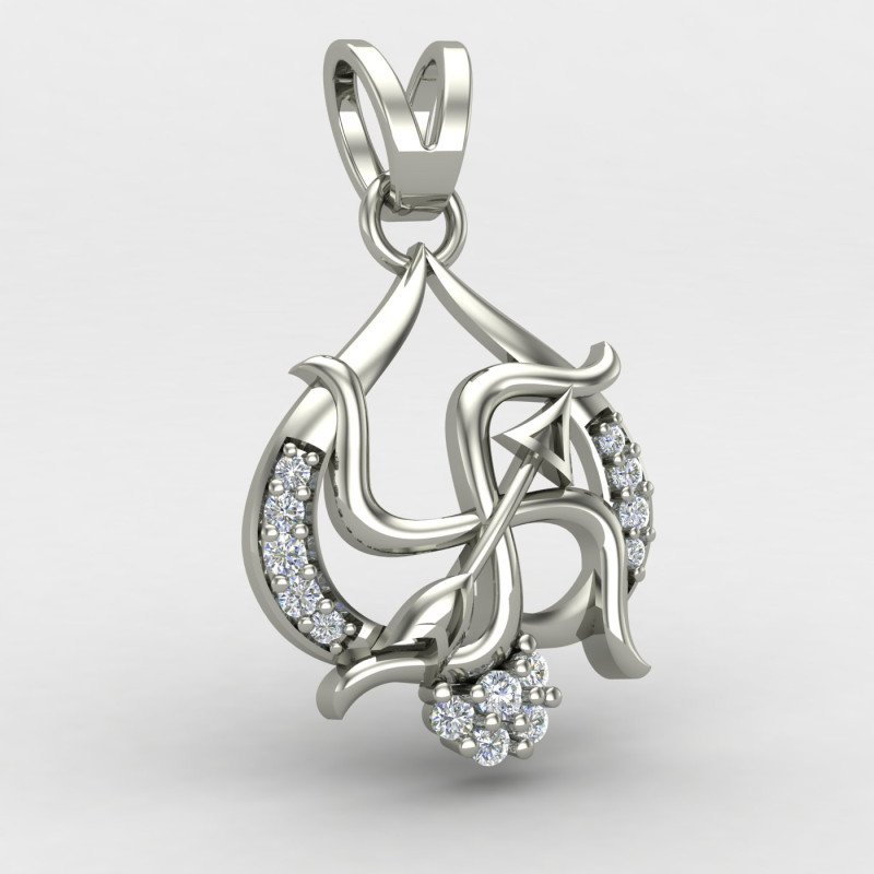Swastik Arrow Pendant