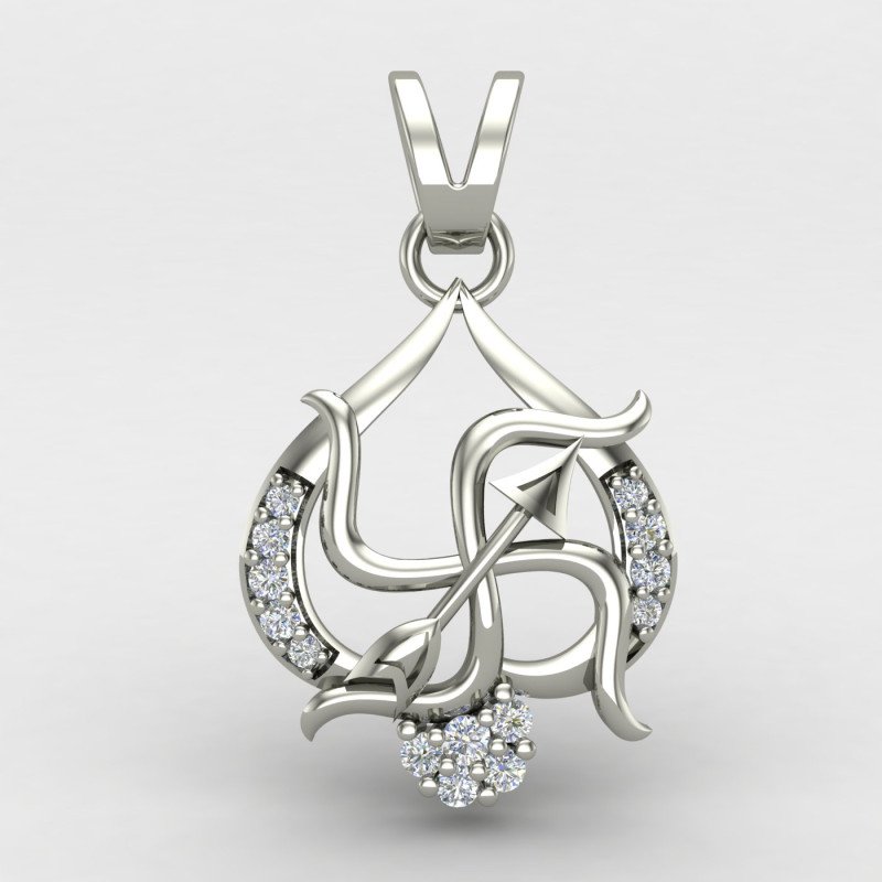 Swastik Arrow Pendant