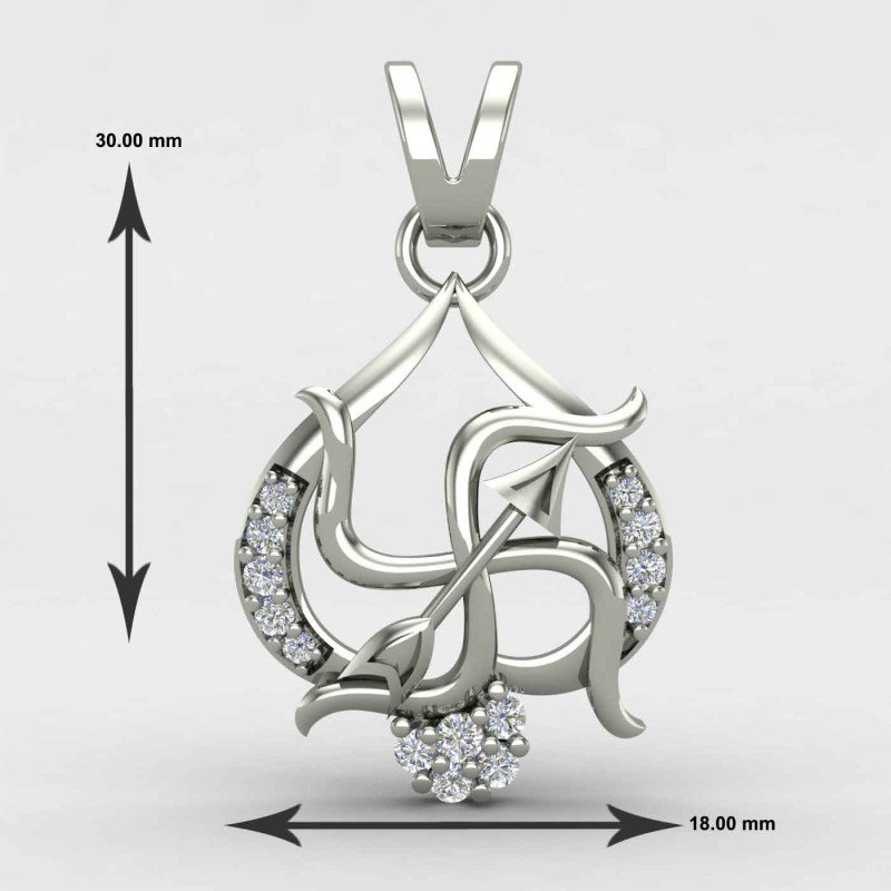 Swastik Arrow Pendant