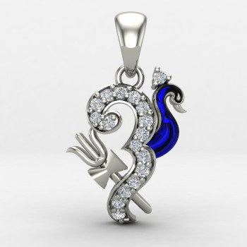 Peacock Om Pendant